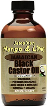 Jamaican Mango & Lime Black Castor Oil With Coconut, 4 oz (Pack of 2)