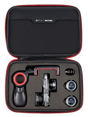 OLLOCLIP - Filmer's Kit I Includes Core Lens Set, Active Lens Set & Pivot | Mobile Lens | Support for HD Photos & Videos | Compatible with Screen Protectors | iPhone Accessories - Black