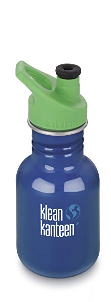 Klean Kanteen Kid Kanteen Classic Sport Single Wall Stainless Steel Kids Water Bottle with Sport Cap 3.0