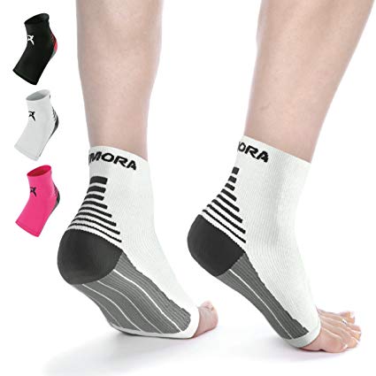 Rymora Plantar Fasciitis Foot Compression Sock Sleeves for Men and Women - Relieves Pain - Supports Heel, Arch & Ankle