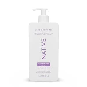 Native Body Lotion Contains Naturally Derived Plant-Based Moisturizers for Women and Men | Restores Dry Skin, Lilac & Rose, 16.5 fl oz