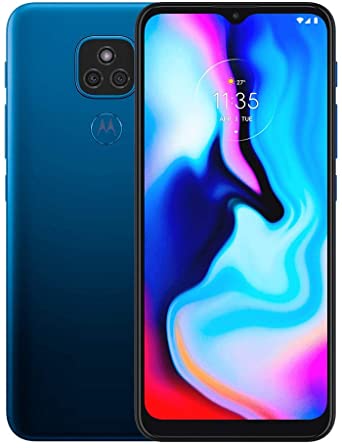 Motorola Moto E7 Plus XT2081-1, 64GB, 4GB RAM, 48MP Camera System, 6.5" inches, 5000 mAh LTE Factory Unlocked Smartphone - International Version (Mystic Blue)