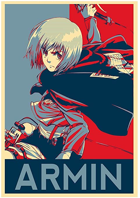 Instabuy Poster Attack on Titan Propaganda Armin - Formato A3 (42x30 cm)