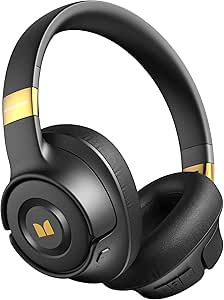 Monster Persona Active Noise Cancelling Headphones, Bluetooth Headphones Over Ear with Built-in Mic, 60H Playtime,HiFi Stereo Audio, Deep Bass, Comfort Fit, Wireless Headphones for Home Office Travel