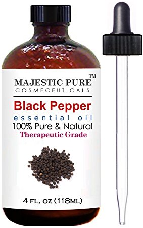 Black Pepper Essential Oil From Majestic Pure, 4 fl. oz.