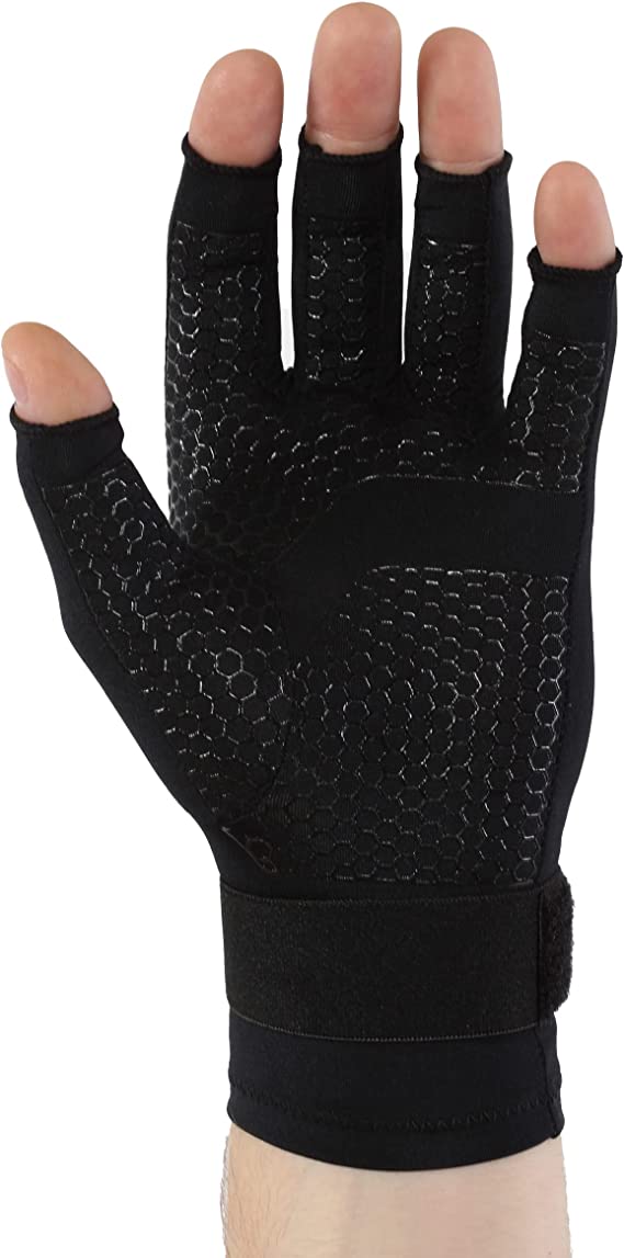 Copper Fit mens Copper Fit Hand Relief Compression Gloves Glove Liners