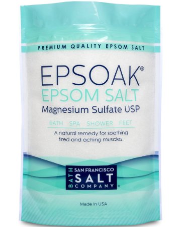 Epsoak Epsom Salt 10 Lbs - 100 Pure Magnesium Sulfate Made in USA