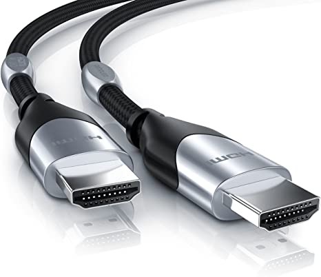 4K HDMI 2.0 Cable Ultimate Wire 0.25m - 4K 60Hz 4096 x 2160p HDR UHD 4x4x4 18Gbps - HDCP 2.2 - ARC CEC Deep Color 3D Ethernet Deep Color - Metal Plug and Nylon Braiding