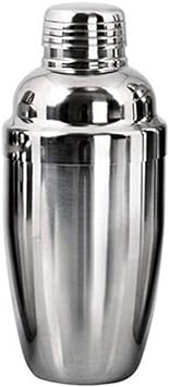 Stainless Steel Cocktail Shaker 8.4oz(250ml) Small Size Martini Shaker with Strainer and Lid Top