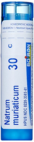 Boiron Homeopathic Medicine Natrum Muriaticum, 30C Pellets, 80 Count Tube