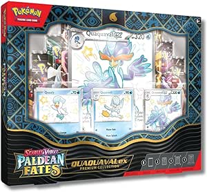 POKEMON TCG: Scarlet and Violet: PALDEAN Fates: POKEMON EX Premium Collection - Shiny Quaxly