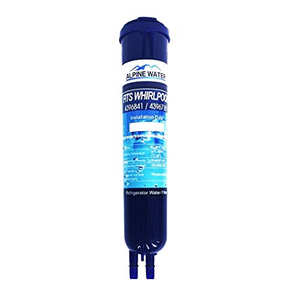Alpine Water Refrigerator Water Filter Compatible to Whirlpool 4396841, 4396710, Filter3, Kenmore 9030, 9083, EDR3RX1 (1 pack)
