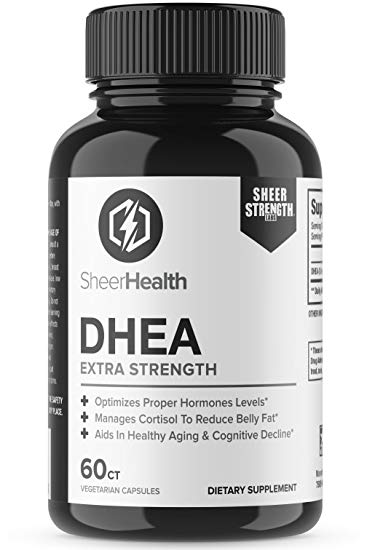 DHEA 100mg Supplement, Sheer Strength Labs (60ct)