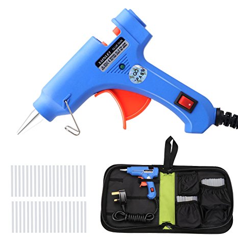 YTE 20W Mini Hot Melt Glue Gun with 40pcs Glue Sticks and Carry Bag, Electric High Temperature Melting Glue Gun Kit for DIY Small Craft and Quick Repairs