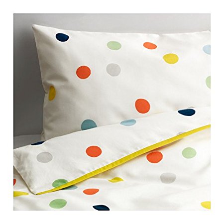 IKEA Crib Bedding DROMLAND Duvet Cover Set Includes One Duvet Cover and One Pillow Case "
