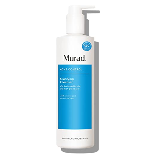 Murad Clarifying Facial Cleanser - Acne Control Salicylic Acid & Green Tea Extract Face Wash - Exfoliating Acne Skin Care Treatment Backed by Science