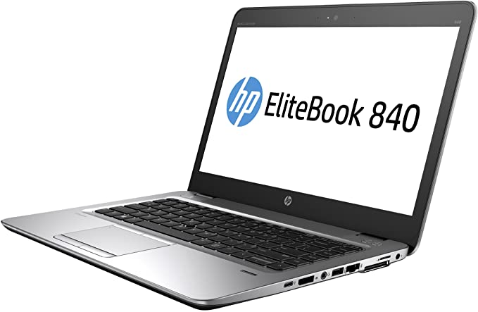 HP Elitebook 840 G4 14" Notebook, Windows, Intel Core i5 2.5 GHz, 8 GB RAM, 256 GB SSD, Silver (1GE41UT#ABA)