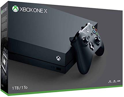 Microsoft Xbox One X 1TB, 4K Ultra HD Gaming Console, Black (Certified Refurbished)