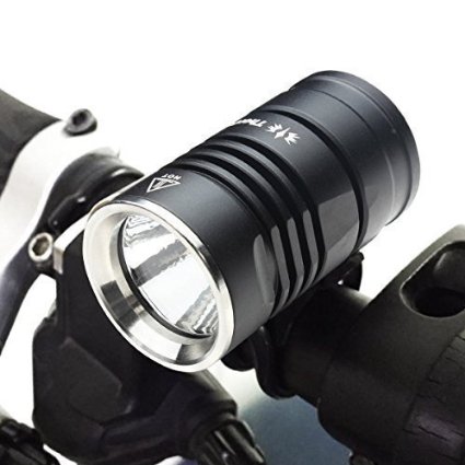 ThorFire BL01 Bike Light Cree XM-L2 LED Bicycle Light Set 800 LM Bike Headlight with Free 5 LED Taillight Rear Light 8800mAh Battery Pack for Max 57H Cycling Heavy Rain IPX7 Waterproof