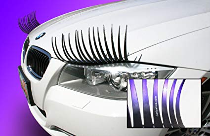 CarLashes Ombre Shaded PURPLE Car Eyelashes, Special Edition, Hand Airbrushed Candy Purple Tips, Miles of Smiles