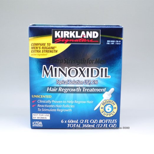 Kirkland Minoxidil 5% Extra Strength Hair Regrowth for Men, 6 Month Supply Body Care / Beauty Care / Bodycare / BeautyCare