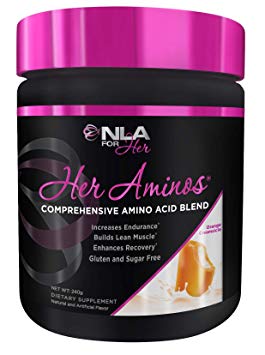 NLA for Her - Her Aminos - Comprehensive Amino Acid Blend - Supports Increased Endurance, Building Lean Muscle, Enhanced Recovery - Orange Creamsicle - 254 Grams