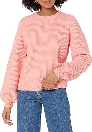 Amazon Essentials Women's Crew Neck Rib Sweater