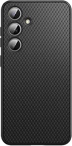 JETech Grip Case for Samsung Galaxy S24, Soft TPU Slim Fit Protective Phone Cover with Camera Lens Full Protection, Shockproof (Onyx Black)