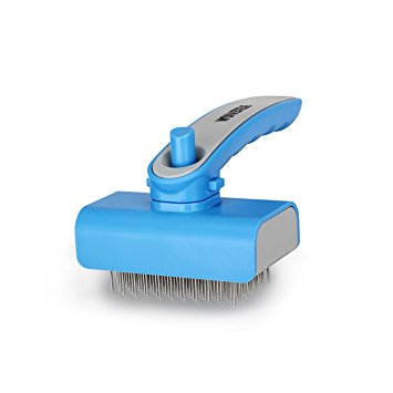 WINSEE Self Cleaning Slicker Brush, Dog Brush for Grooming Perfect for Dogs & Cats Short-Long Hair