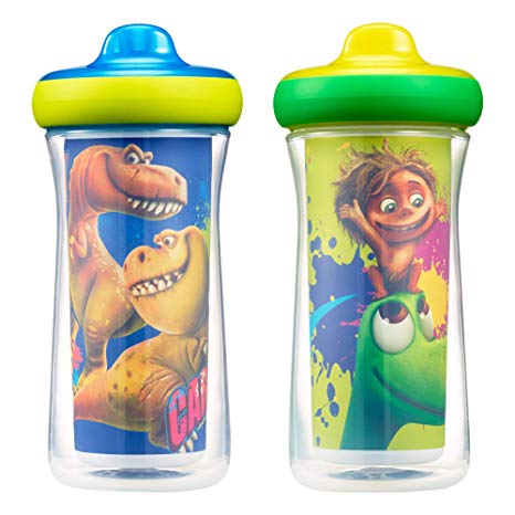 The First Years Disney/Pixar The Good Dinosaur  Insulated Hard Spout Sippy Cups, 9 Ounce