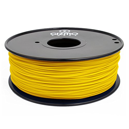 Gizmo Dorks 3mm (2.85mm) ABS Filament 1kg / 2.2lb for 3D Printers, Yellow