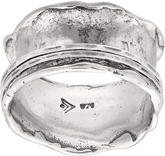 Silpada 'Wave Rider' Scalloped Spinner Ring in Sterling Silver