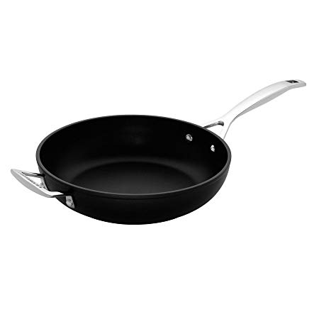 Le Creuset HA2400-28 28cm Deep Fry Pan, Black/Silver
