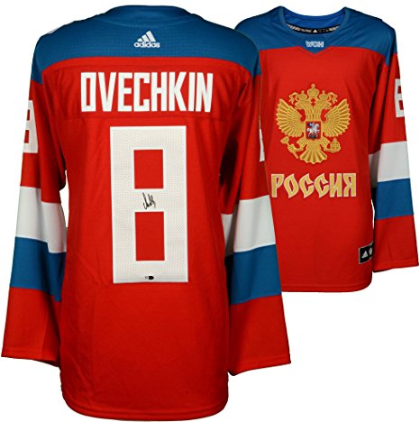 Alex Ovechkin Washington Capitals Autographed Team Russia 2016 World Cup of Hockey Jersey - Fanatics Authentic Certified