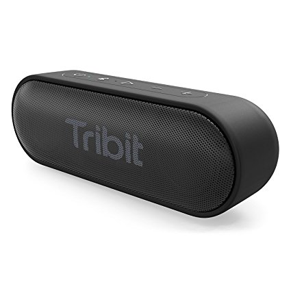 Tribit XSound Go Portable Bluetooth Speaker, 2×6W Wireless Speaker with Rich Bass, 24-Hour Playtime, IPX7 Waterproof, 66FT Bluetooth Range & Built-in Mic, for Home, Shower, Beach, Party, Travel