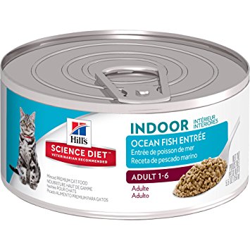 Hill's Science Diet Adult Indoor Cat Entree Minced Cat Food, 24-Pack