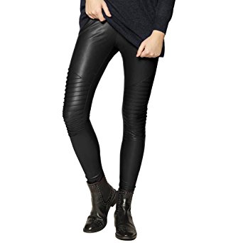 iPretty SEXY Womens Faux Leather Wet Look High Waisted Leggings Stretchy Pants