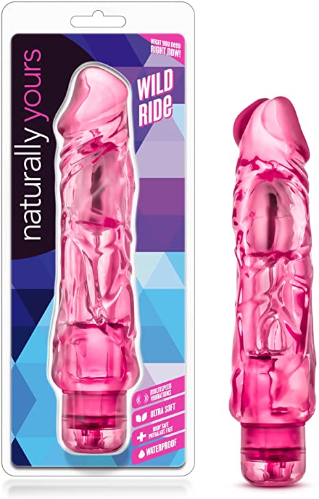 9" Soft Large Thick Realistic Vibrating Dildo - Multi Speed Powerful Vibrator - Waterproof - Sex Toy for Adults -Pink