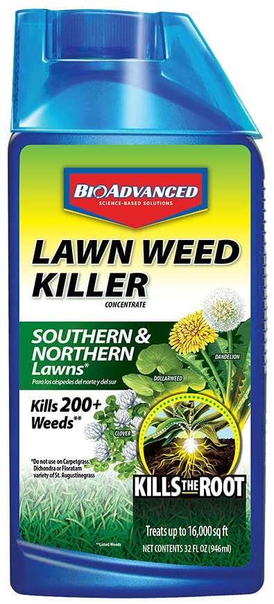 BioAdvanced 705100A Weed Killer for Southern & Northern Lawns, Concentrate