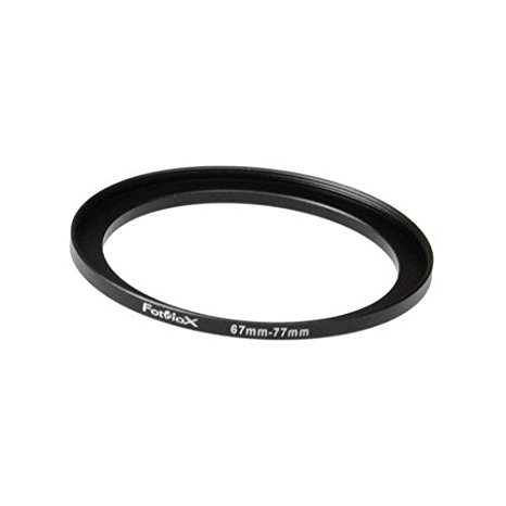 Fotodiox Metal Step Up Ring Filter Adapter, Anodized Black Aluminum 67mm-77mm, 67-77 mm