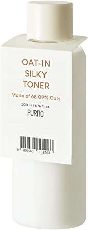 PURITO Oat-in Silky Toner 200ml / 6.76 fl. oz. Vegan Ingredients, Cruelty-Free, Facial Toner