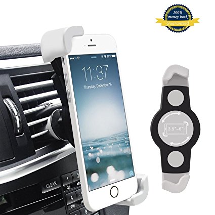 Phone Holder, CARPRO (TM) Universal Smartphones Air Vent Car Mount Cell Phone Car Holder Cradle Compatible with iPhone SE 6s 6 Plus 6 5s 5 4s 4 Samsung Galaxy S6 S5 S4 LG Nexus Sony Nokia and More