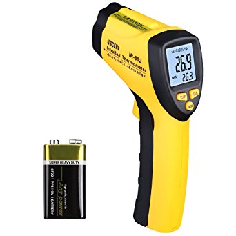 URCERI IR-802 Digital Laser IR Infrared Thermometer Non Contact High Temperature Gun Instant Read -50°C to 580°C (-58℉ to 1076℉) D:S 13:1