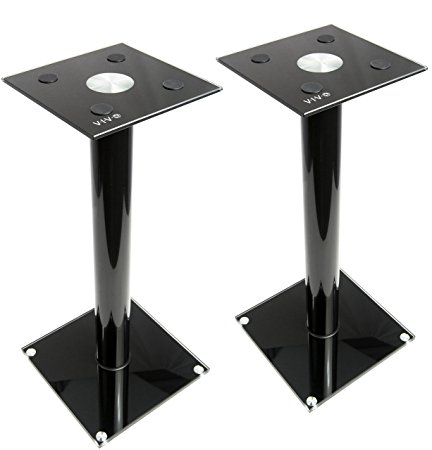 VIVO Premium Universal Floor Speaker Stands for Surround Sound & Book Shelf Speakers (STAND-SP02B)