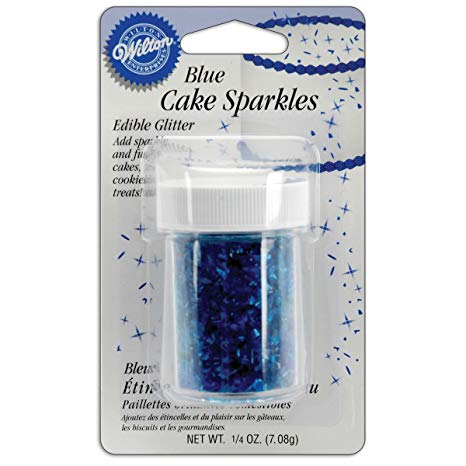 Wilton 703-1314 Food Decorative Cake Sparkles, Blue