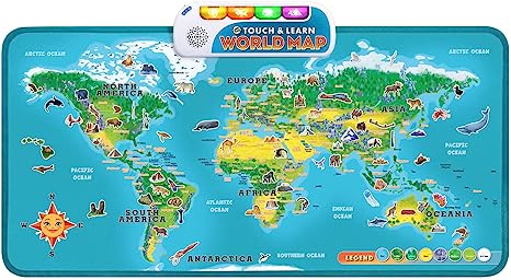 LeapFrog Touch and Learn World Map Medium