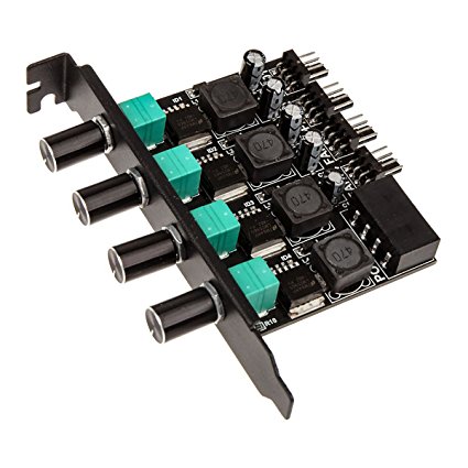 Lamptron CP436 4-way High Power PCI Fan Controller - Black