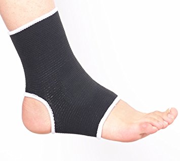 2-Pack Compression Ankle Brace For Men & Women-Ankle Support-Plantar Fasciitis Sock, Copper Infused Arch Support Sleeve Night Splint for Pain Relief-Idea for Running, Basketball and More (Black)