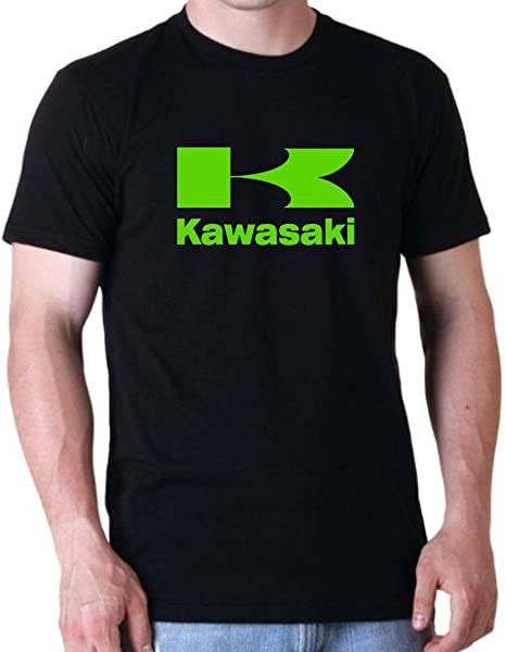 Kawasaki Racing Motocross Hoodie/Sweatshirt/T-Shirt - Premium Quality (XXL, Black TEE) (M)