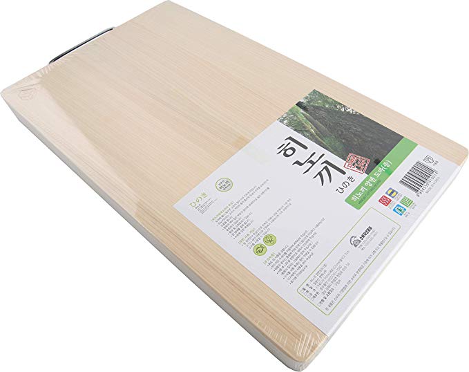 Boumbi Hinoki Wood Reversible Cutting Board(15.6x9.1x1.05 RM_Medium)